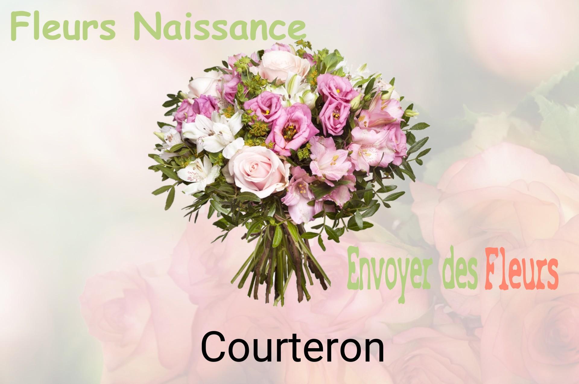 Bouquet de fleurs de naissance livré à Courteron